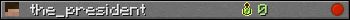 the_president userbar 350x20
