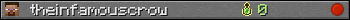 theinfamouscrow userbar 350x20