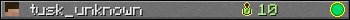 tusk_unknown userbar 350x20