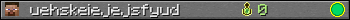 uehskeiejejsfyud userbar 350x20