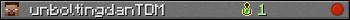 unboltingdanTDM userbar 350x20