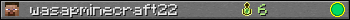 wasapminecraft22 userbar 350x20