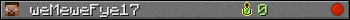 weMeweFye17 userbar 350x20