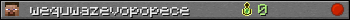 wequwazevopopece userbar 350x20