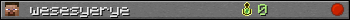 wesesyerye userbar 350x20