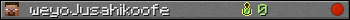 weyoJusahikoofe userbar 350x20
