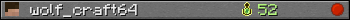 wolf_craft64 userbar 350x20