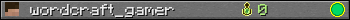 wordcraft_gamer userbar 350x20