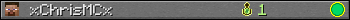 xChrisMCx userbar 350x20