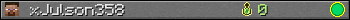 xJulson358 userbar 350x20