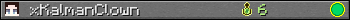 xKalmanClown userbar 350x20