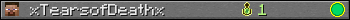 xTearsofDeathx userbar 350x20