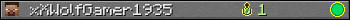 xXWolfGamer1935 userbar 350x20