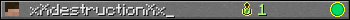 xXdestructionXx_ userbar 350x20