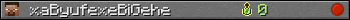 xaByufexeBiGehe userbar 350x20