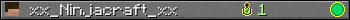 xx_Ninjacraft_xx userbar 350x20