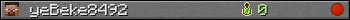 yeBeke8492 userbar 350x20