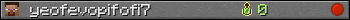 yeofevopifofi7 userbar 350x20