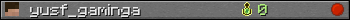 yusf_gaminga userbar 350x20