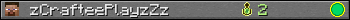 zCrafteePlayzZz userbar 350x20