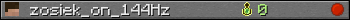 zosiek_on_144Hz userbar 350x20