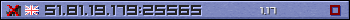 Userbar lila 350x20 für den Server 51.81.19.179:25565