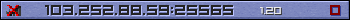 Userbar lila 350x20 für den Server 103.252.88.59:25565
