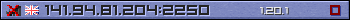 Userbar lila 350x20 für den Server 141.94.81.204:2250