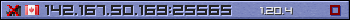 Userbar lila 350x20 für den Server 142.167.50.169:25565