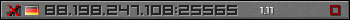 Userbar gray 350x20 for 88.198.247.108:25565