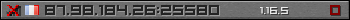 Userbar grau 350x20 für den Server 87.98.184.26:25580