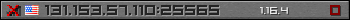 Userbar grau 350x20 für den Server 131.153.57.110:25565