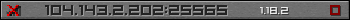 Userbar gray 350x20 for 104.143.2.202:25565