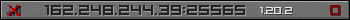 Userbar grau 350x20 für den Server 162.248.244.39:25565