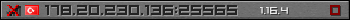 Userbar gray 350x20 for 178.20.230.136:25565