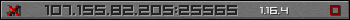 Userbar gray 350x20 for 107.155.82.205:25565