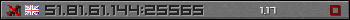 Userbar gray 350x20 for 51.81.61.144:25565