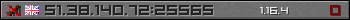 Userbar grau 350x20 für den Server 51.38.140.72:25565
