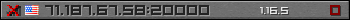 Userbar grau 350x20 für den Server 71.187.67.58:20000