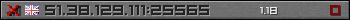 Userbar gray 350x20 for 51.38.129.111:25565