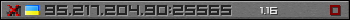 Userbar grau 350x20 für den Server 95.217.204.90:25565