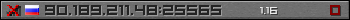 Userbar grau 350x20 für den Server 90.189.211.48:25565