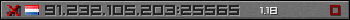 Userbar grau 350x20 für den Server 91.232.105.203:25565