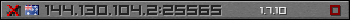 Userbar grau 350x20 für den Server 144.130.104.2:25565