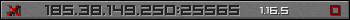 Userbar gray 350x20 for 185.38.149.250:25565