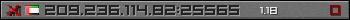 Userbar grau 350x20 für den Server 209.236.114.82:25565