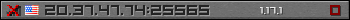 Userbar gray 350x20 for 20.37.47.74:25565