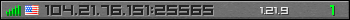 Userbar grau 350x20 für den Server 104.21.76.151:25565