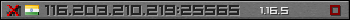 Userbar gray 350x20 for 116.203.210.219:25565