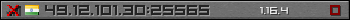 Userbar gray 350x20 for 49.12.101.30:25565